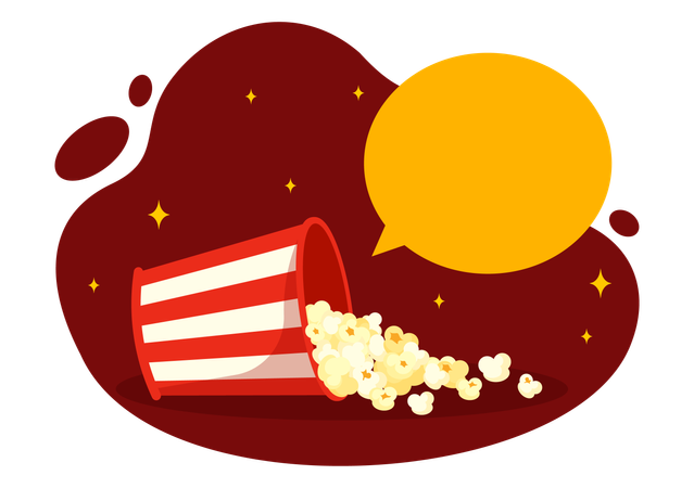 National Popcorn Day  Illustration