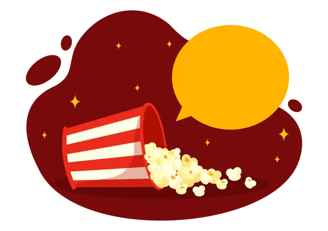 National Popcorn Day  Illustration