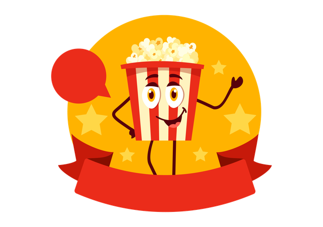 National Popcorn Day  Illustration