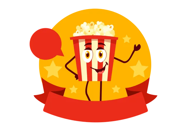 National Popcorn Day  Illustration