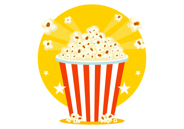 National Popcorn Day  Illustration