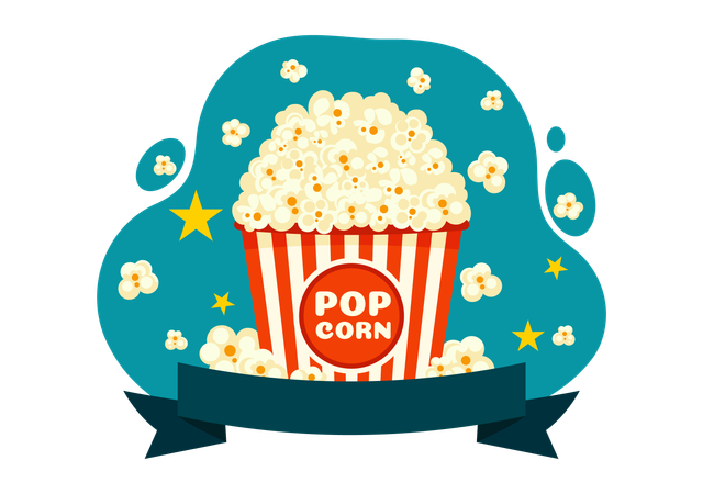 National Popcorn Day  Illustration