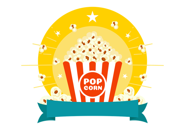 National Popcorn Day  Illustration