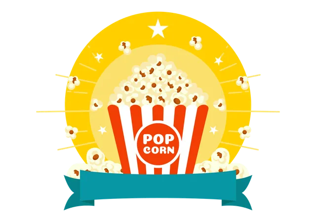 National Popcorn Day  Illustration