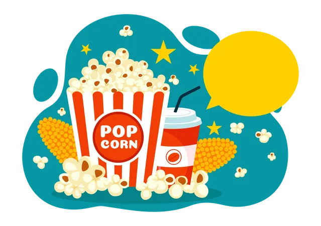 National Popcorn Day  Illustration