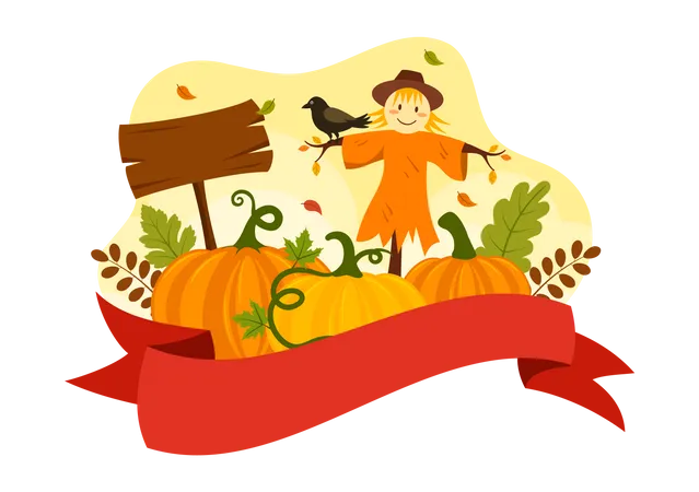 National Pumpkin Day  Illustration