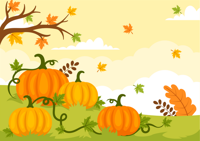 National Pumpkin Day  Illustration