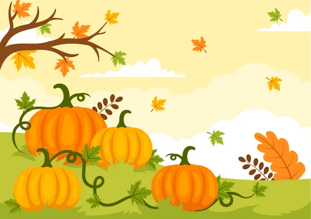 National Pumpkin Day  Illustration