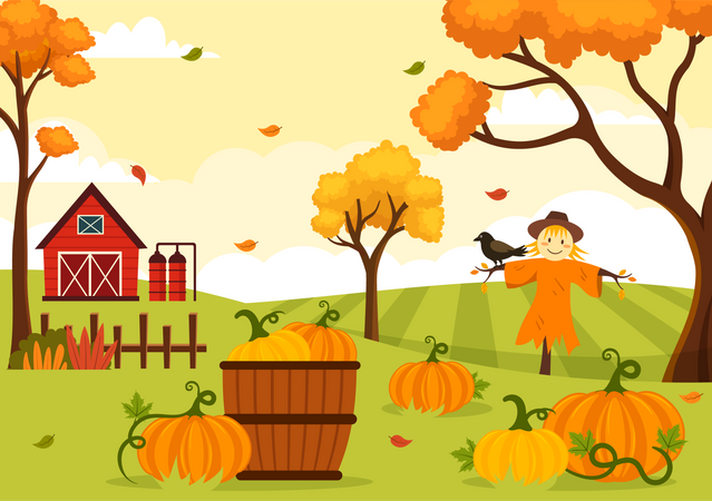 National Pumpkin Day  Illustration