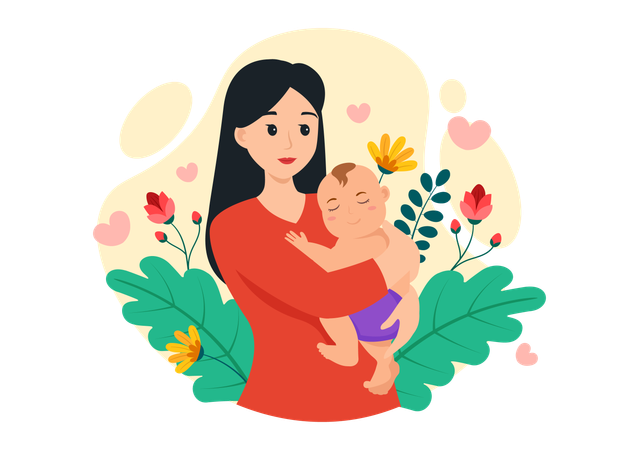 Premium National Safe Motherhood Day Illustration pack from People ...
