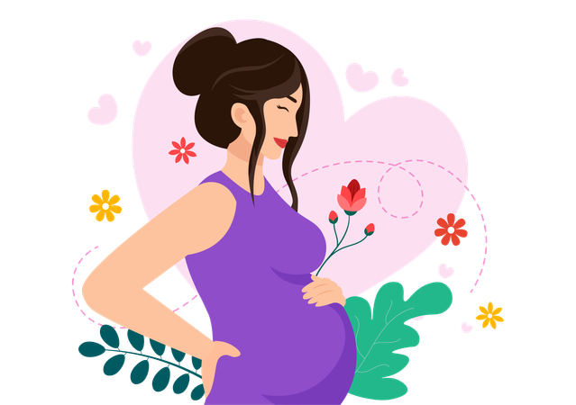 National Safe Motherhood Day  Illustration