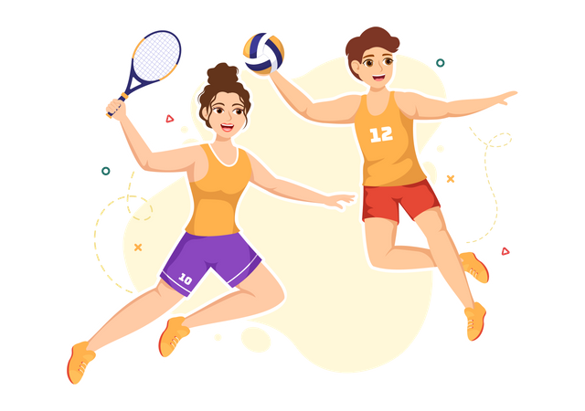 National Sports Day  イラスト