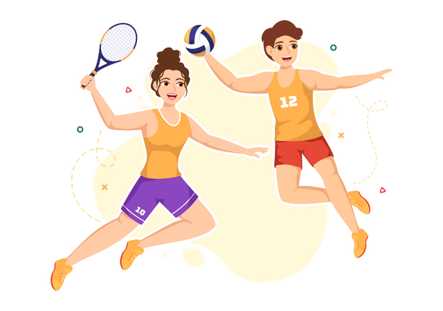 National Sports Day  Illustration