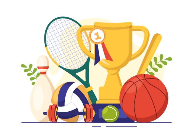 National Sports Day  Illustration