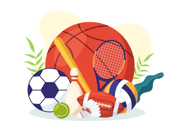 National Sports Day  Illustration