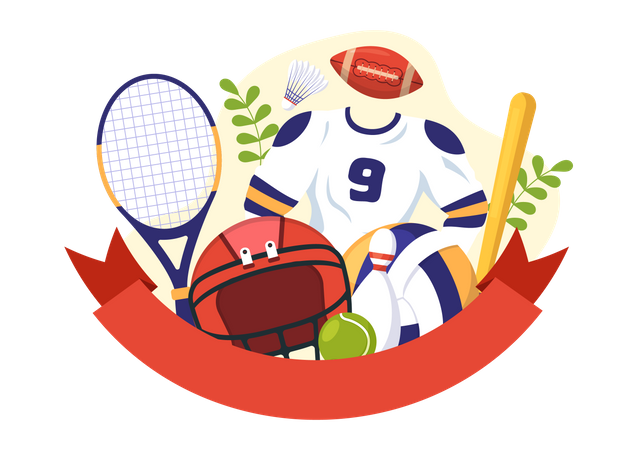 National Sports Day  Illustration