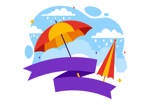 National Umbrella Day  Illustration