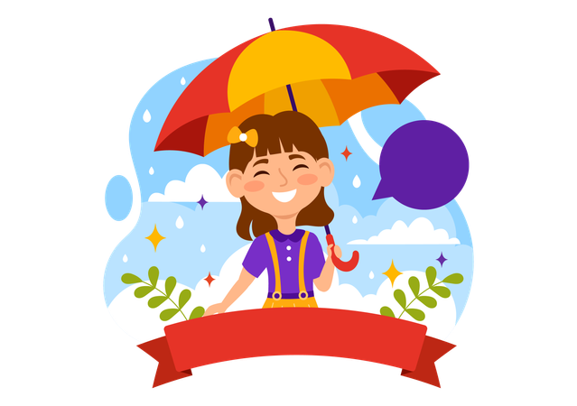 National Umbrella Day  Illustration