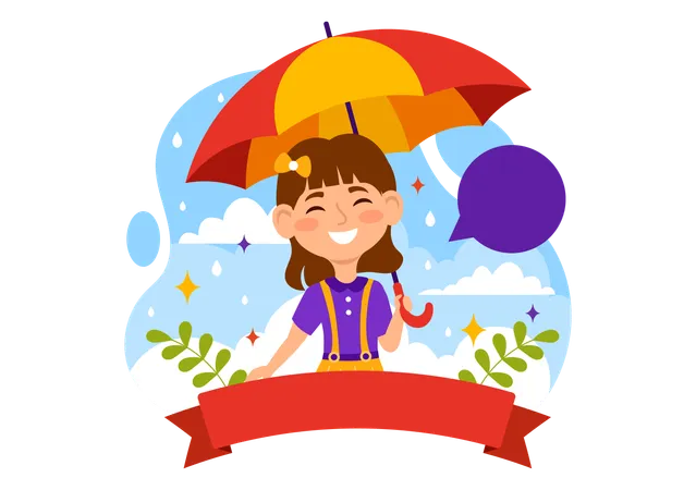 National Umbrella Day  Illustration