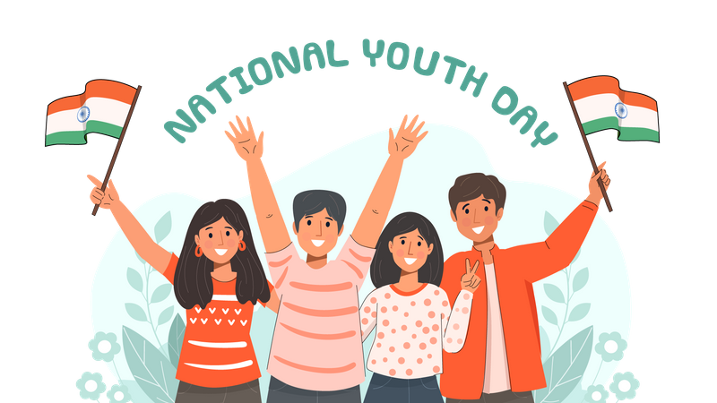 National Youth Day  Illustration