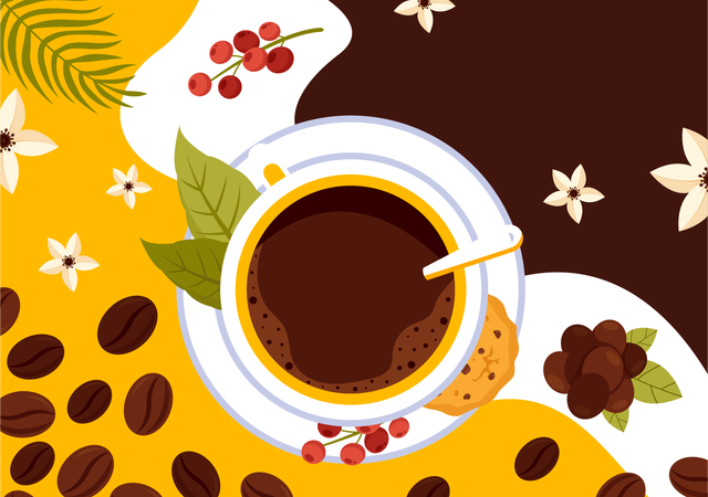 Nationaler Espresso-Tag  Illustration