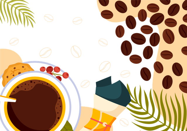 Nationaler Espresso-Tag  Illustration