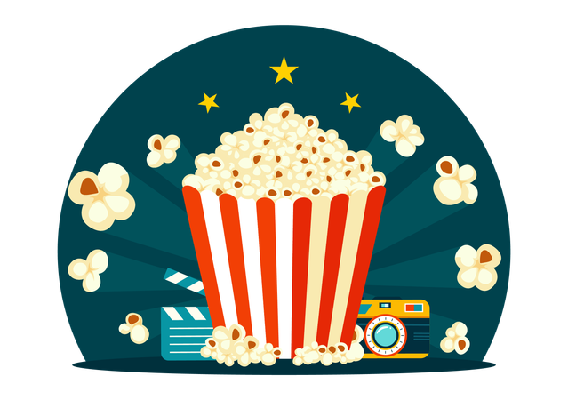 Nationaler Popcorn-Tag  Illustration