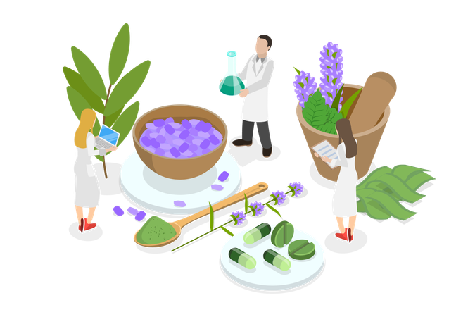 Natural Healing  Illustration