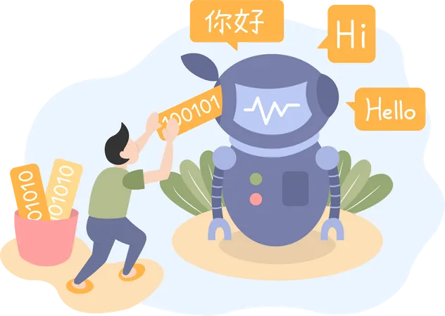 Natural language processing  Illustration