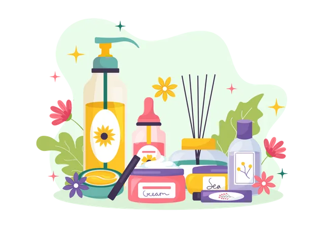 Natural Skin Care  イラスト