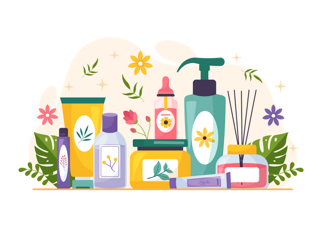 Natural Skin Care  Illustration