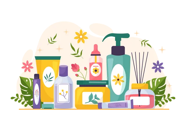 Natural Skin Care  Illustration
