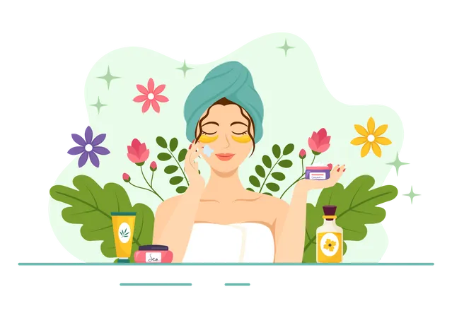 Natural Skin Care  Illustration