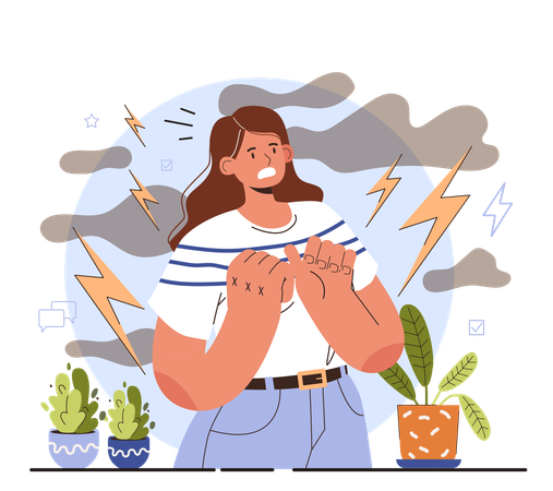 Natural stress reaction  Illustration