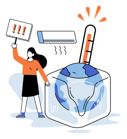 Nature of planet preservation banner  Illustration