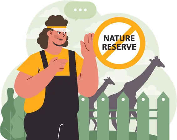 Nature reserve  イラスト