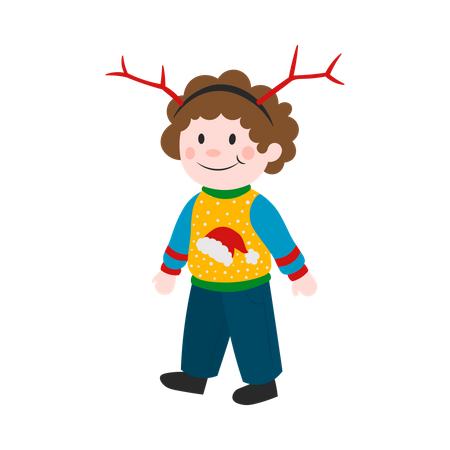 Niño de navidad  Ilustración