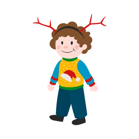 Niño de navidad  Ilustración