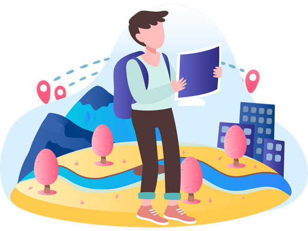 Navigation cartographique  Illustration
