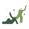 landing character illustration