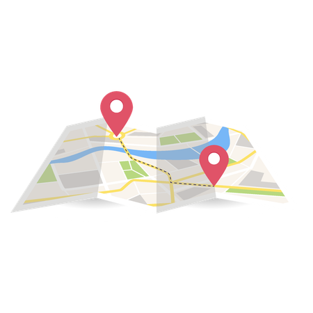 Navigation Route  Illustration