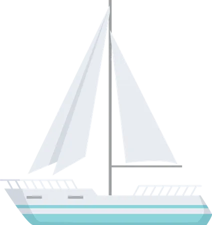 Bateaux Eau Mer Ou Ocean Navire Petits Et Grands Navires Illustration Illustration