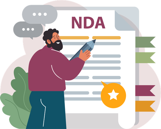 NDA Contract  Illustration