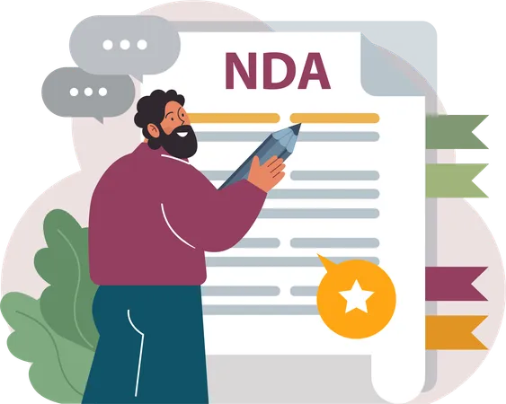 NDA Contract  Illustration