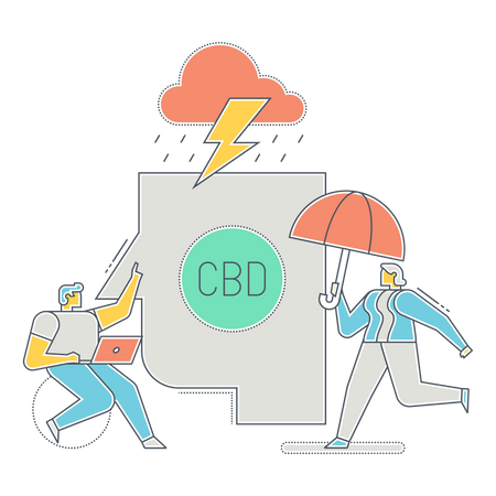Nebenwirkung von CBD  Illustration