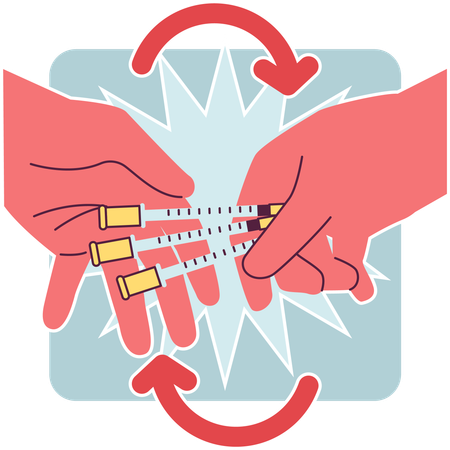 Needle and syringe exchange program  イラスト