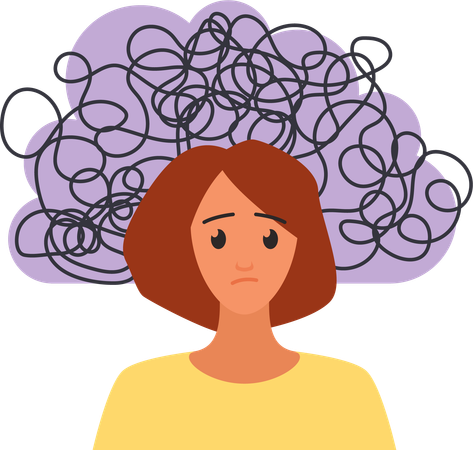 Negative Thinking  Illustration