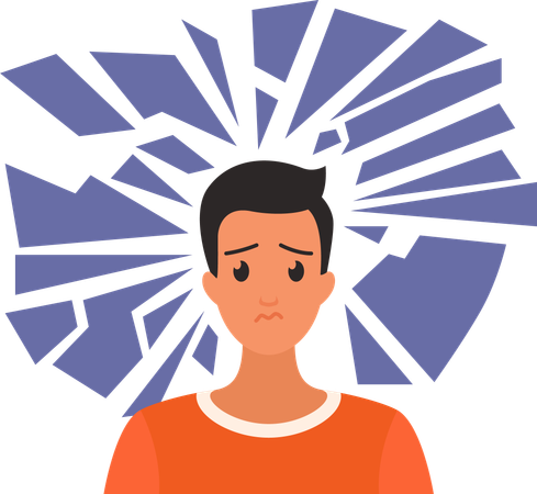 Negative Thinking  Illustration
