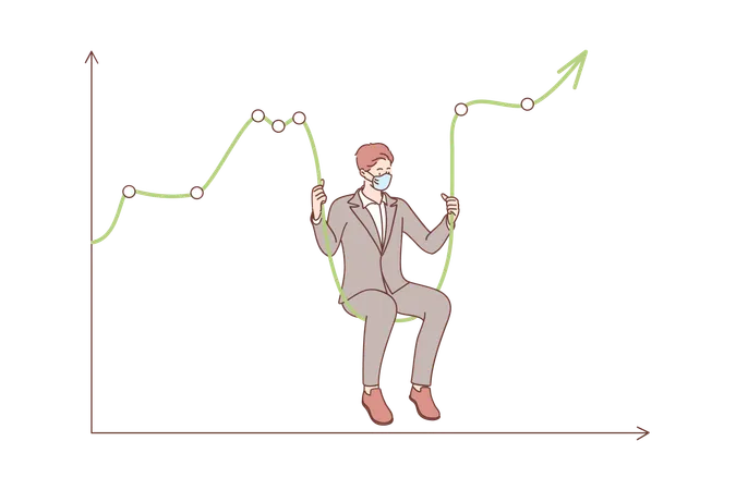 Negociação no mercado de ações  Ilustração