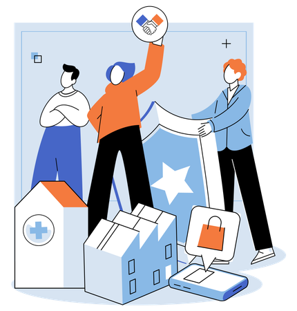 Negotiating deal requires effective communication and diplomacy  Illustration